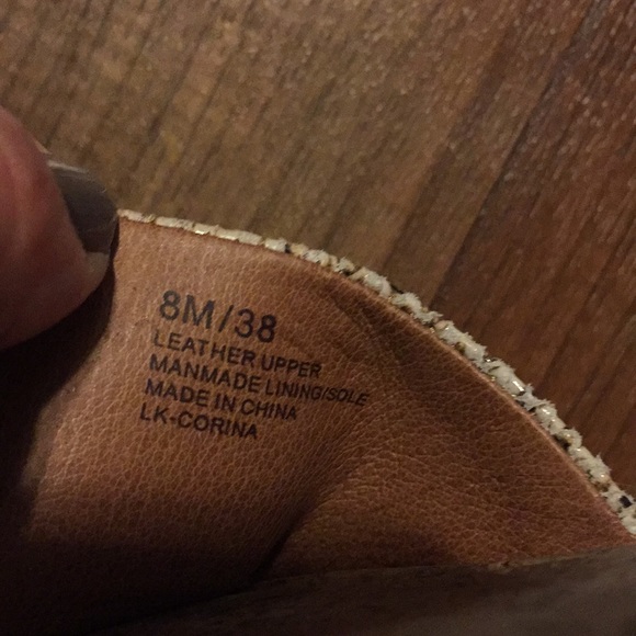 Lucky brand faux snakeskin sandals size 8M/38 - Picture 7 of 8